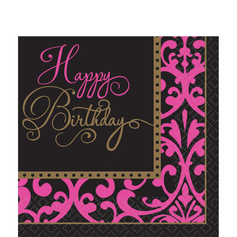 Fabulous Celebration Lunch Tissues 36pcs Printed Tableware - Party Centre