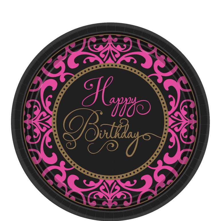 Fabulous Celebration Paper Plates 10.50in, 18pcs Printed Tableware - Party Centre