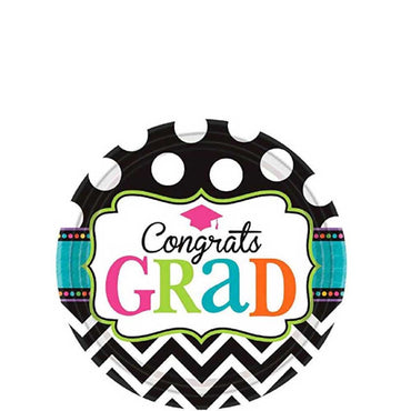 Graduation Dream Big Plate 7in, 60pcs Printed Tableware - Party Centre - Party Centre