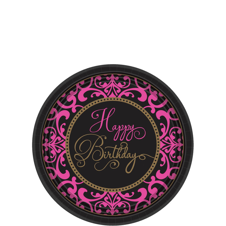 Fabulous Celebration Paper Plates 7in, 18pcs Printed Tableware - Party Centre