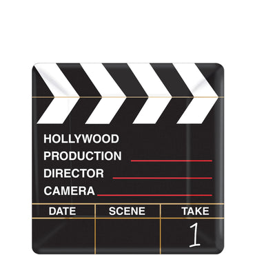 Director's Cut Square Plates 7in, 18pcs Printed Tableware - Party Centre - Party Centre