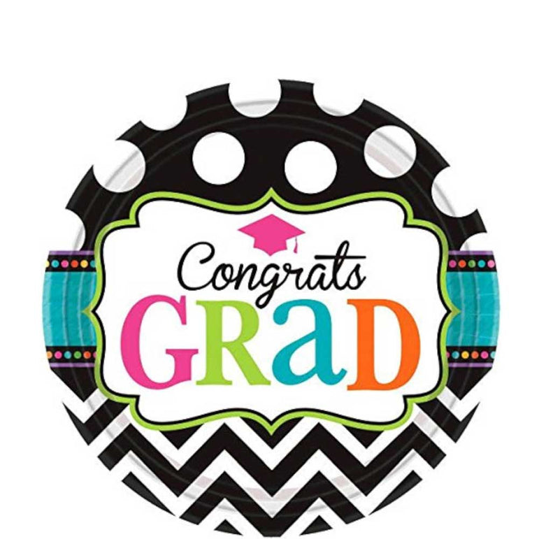 Graduation Dream Big Plate 9in, 60pcs Printed Tableware - Party Centre