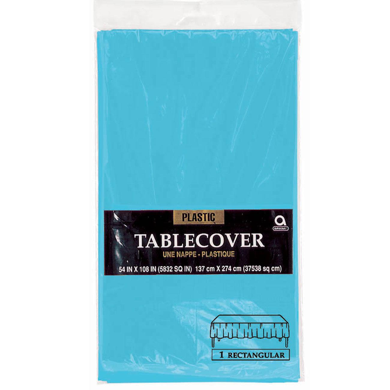 Caribbean Plastic Table Cover 54in x 108in Solid Tableware - Party Centre - Party Centre