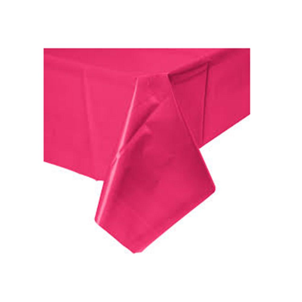 Magenta Plastic Table Cover 54 x 108in Solid Tableware - Party Centre - Party Centre