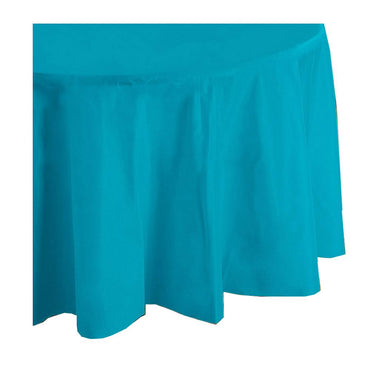 Caribbean Round Plastic Table Cover 84in Solid Tableware - Party Centre - Party Centre