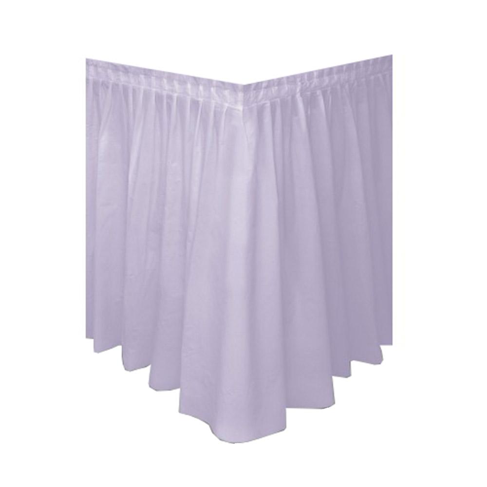Lavender Plastic Table Skirt 14ft x 29in Solid Tableware - Party Centre - Party Centre