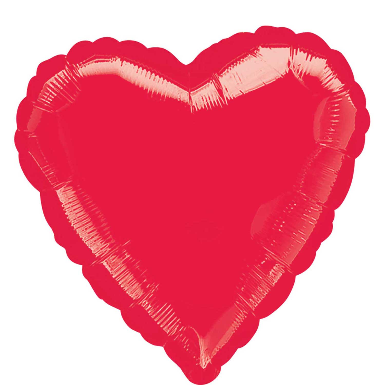 Metallic Red Jumbo Heart Foil Balloon 32in Balloons & Streamers - Party Centre - Party Centre
