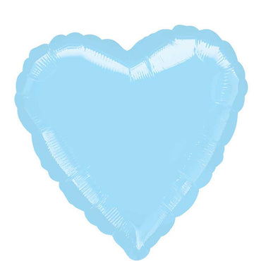 Pastel Blue Heart Foil Balloon 18in Balloons & Streamers - Party Centre - Party Centre