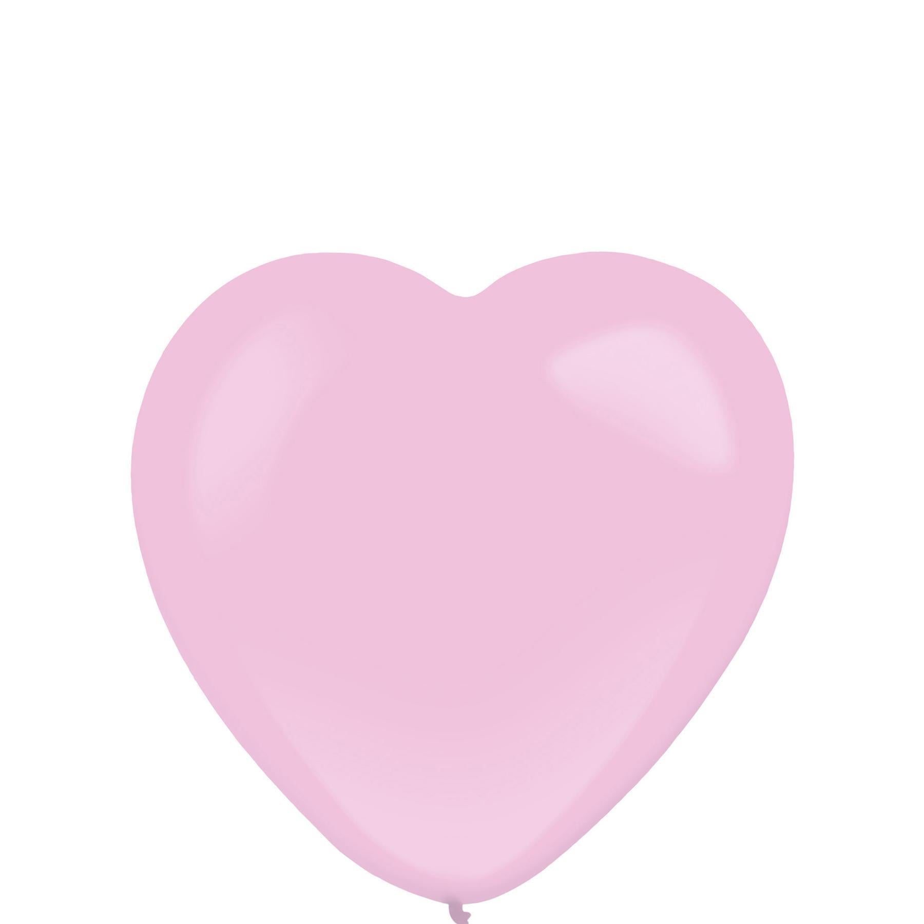 Pink Heart Standard Latex Balloons 50pcs Balloons & Streamers - Party Centre - Party Centre