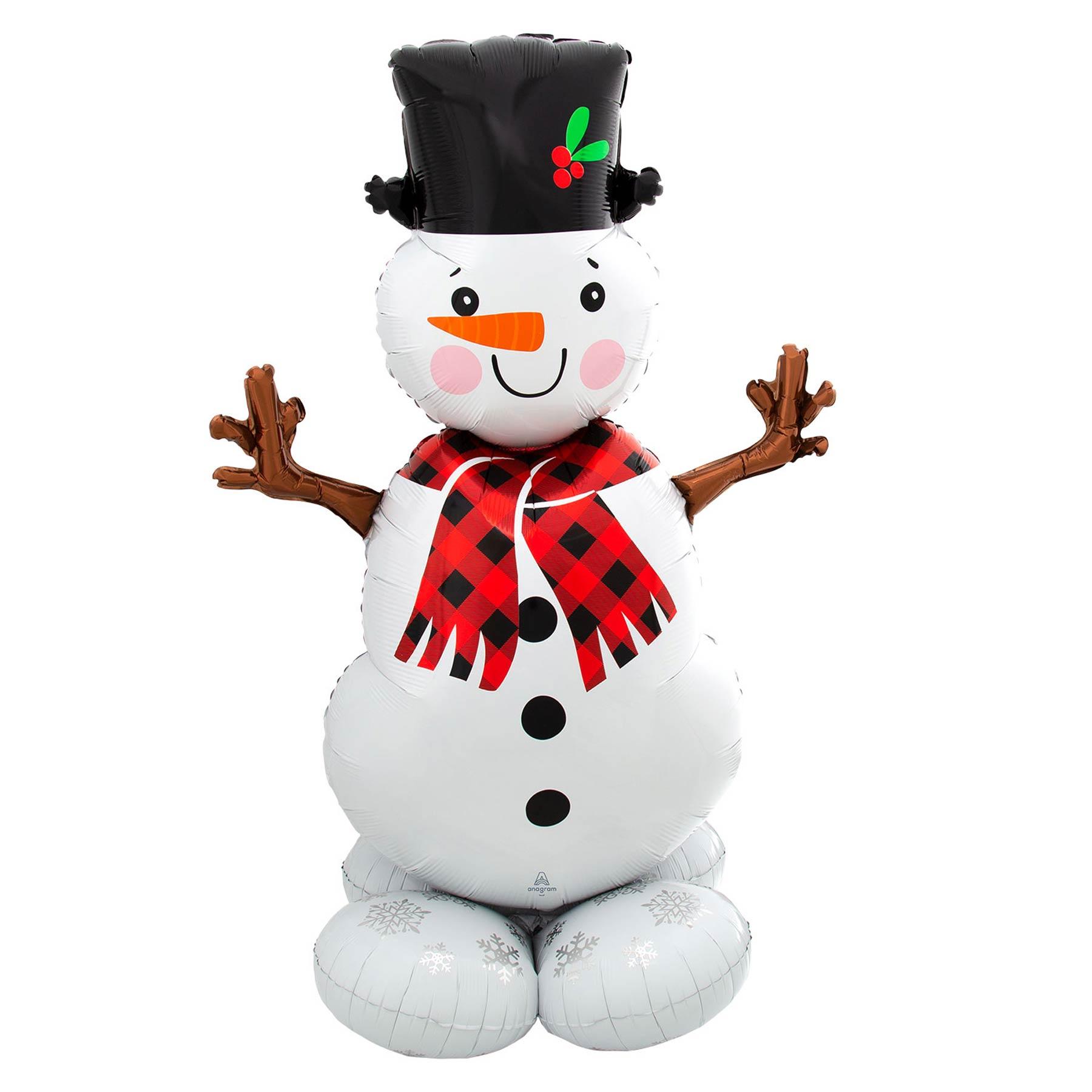Snowman Tree AirLoonz Large Foil Balloon 88x139cm Balloons & Streamers - Party Centre - Party Centre