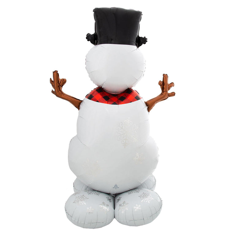 Snowman Tree AirLoonz Large Foil Balloon 88x139cm Balloons & Streamers - Party Centre
