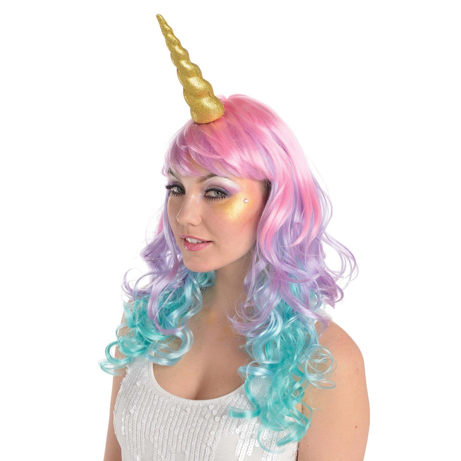Adult Unicorn Gold Glitter Headband Costumes & Apparel - Party Centre - Party Centre