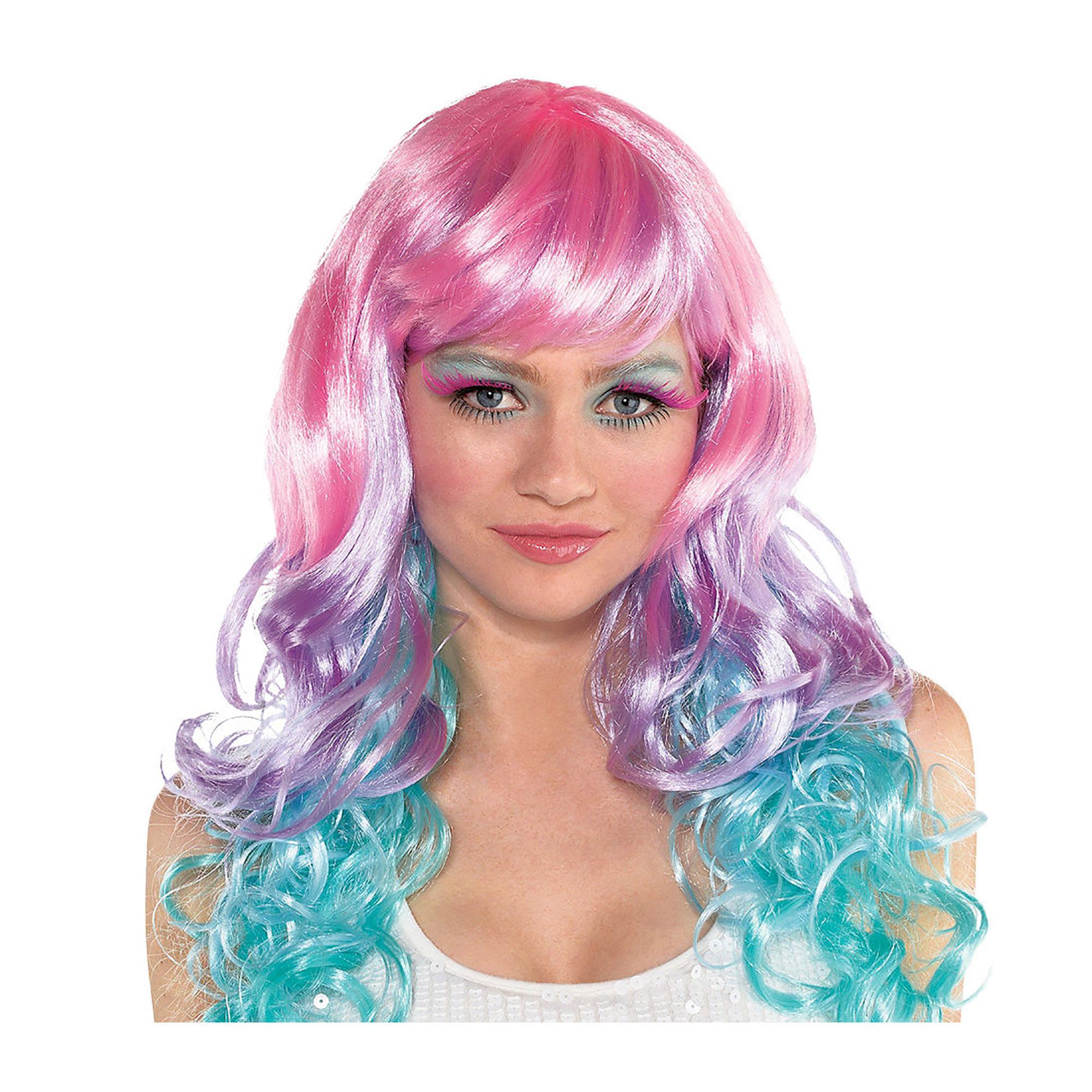 Adult Pastel Rainbow Women Wig Costumes & Apparel - Party Centre - Party Centre