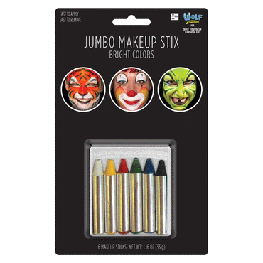 Jumbo Bright Colors Make Up Stix - Party Centre