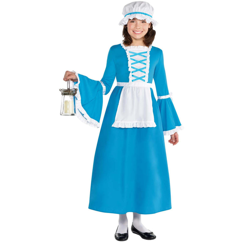 Child Colonial Girl Costume Costumes & Apparel - Party Centre