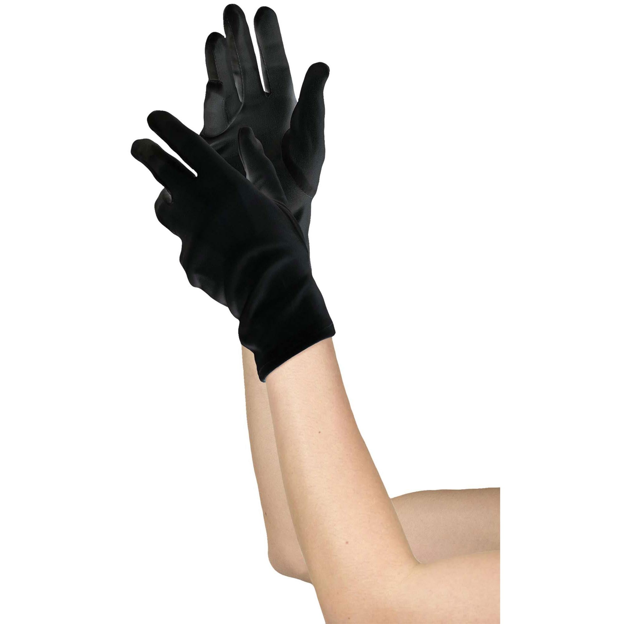Black Child Gloves Costumes & Apparel - Party Centre - Party Centre