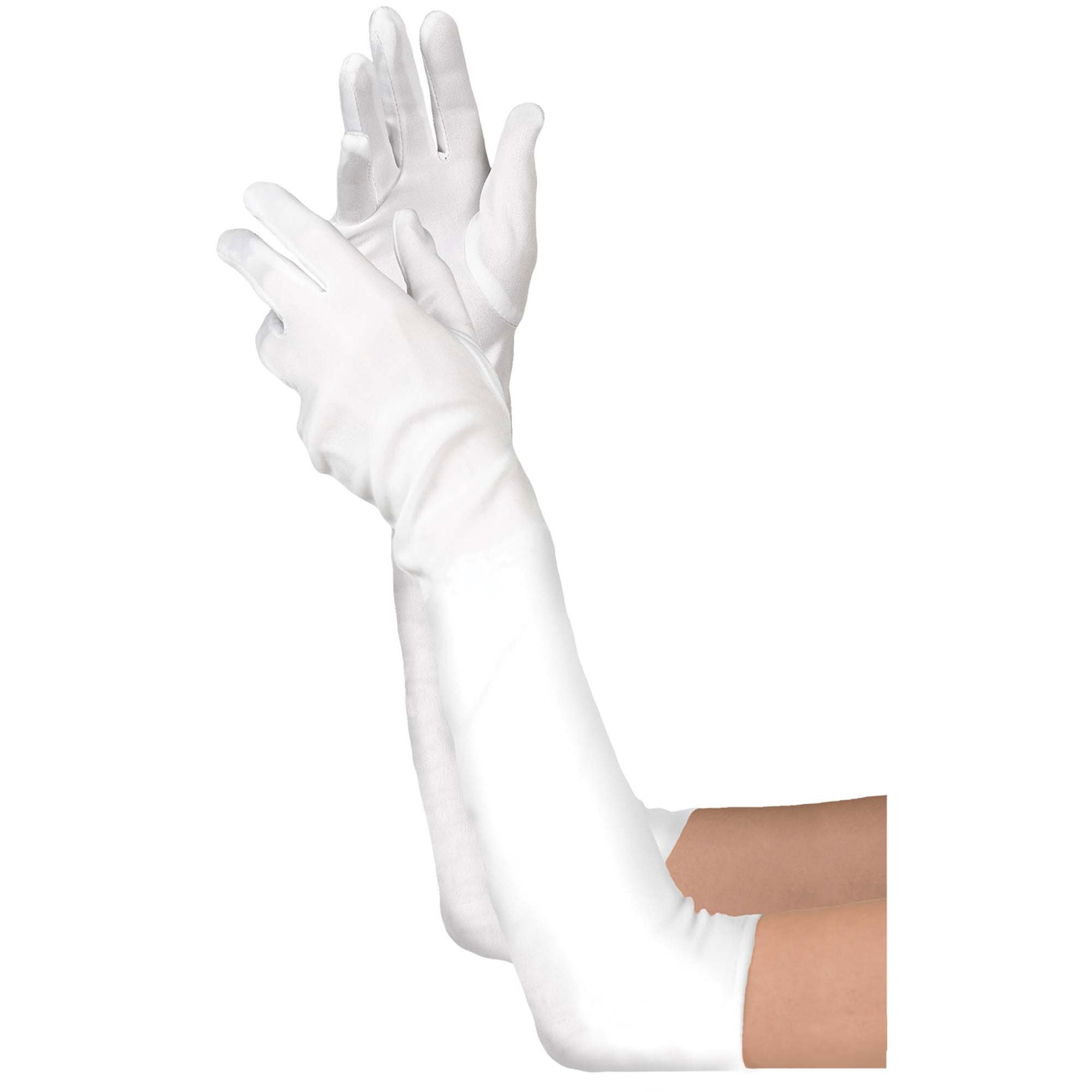 Child Long White Gloves Costumes & Apparel - Party Centre - Party Centre