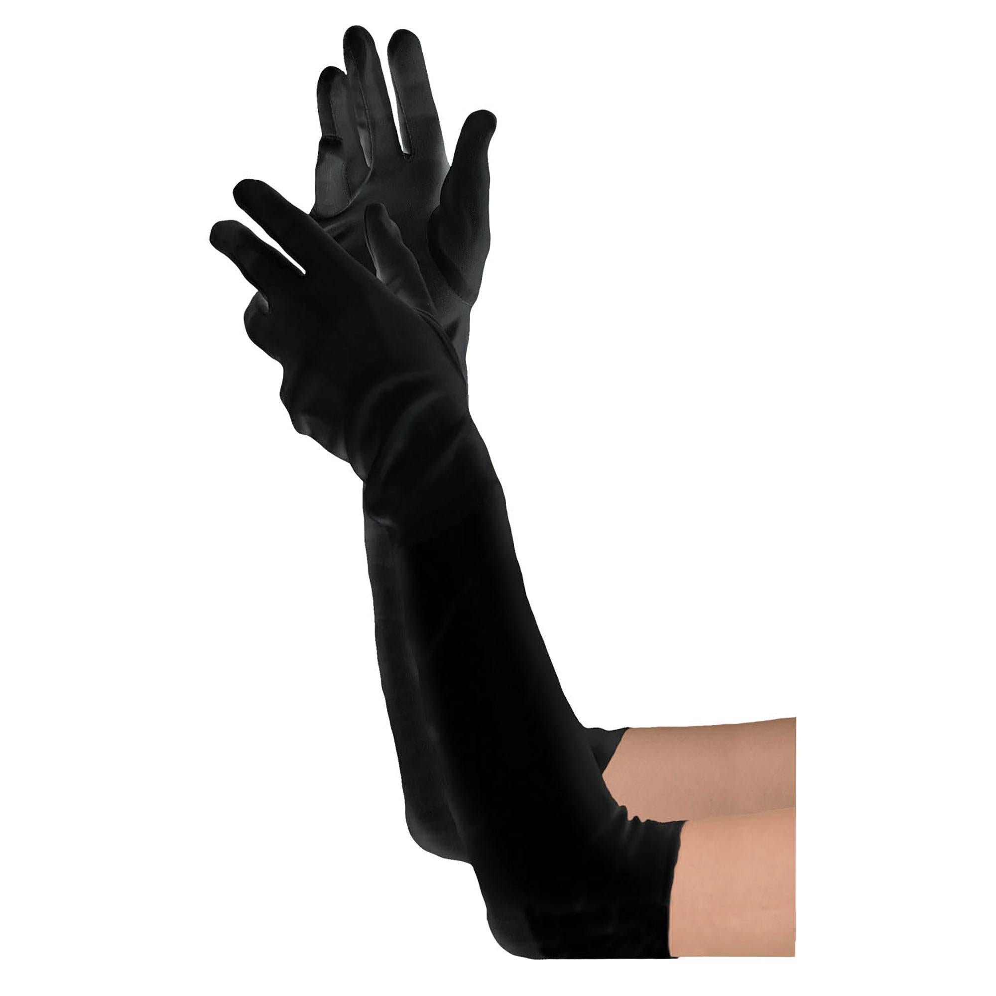 Child Long Black Gloves Costumes & Apparel - Party Centre - Party Centre