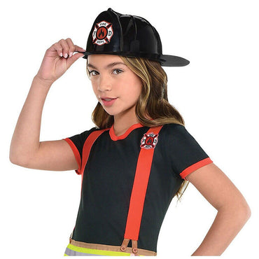 Child Wild Fire Girl Firefighter Costume - Party Centre