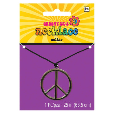 Peace Medallion 60's Necklace Costumes & Apparel - Party Centre - Party Centre