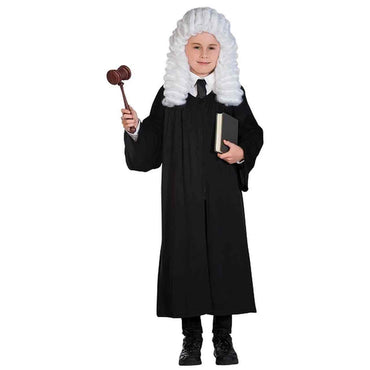 Child Judge Robe Black Standard - Party Centre