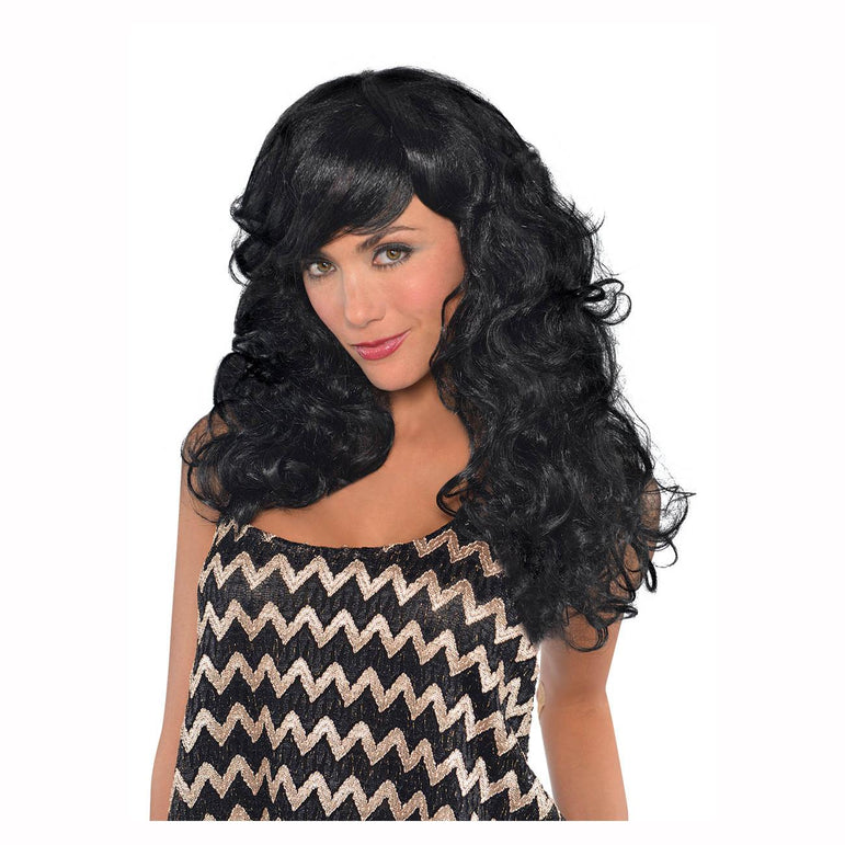 Fabulous Black Wig Costumes & Apparel - Party Centre