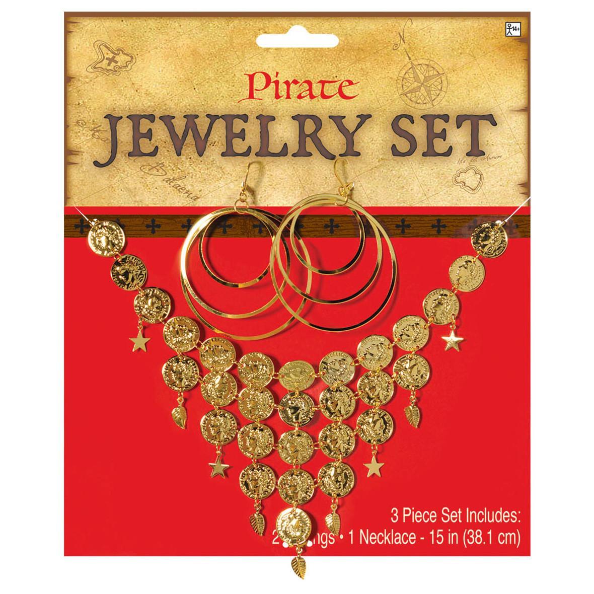 Gold Coin Jewelry Set Costumes & Apparel - Party Centre - Party Centre