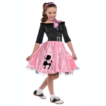 Child Miss Sock Hop 1950s Costume Costumes & Apparel - Party Centre - Party Centre