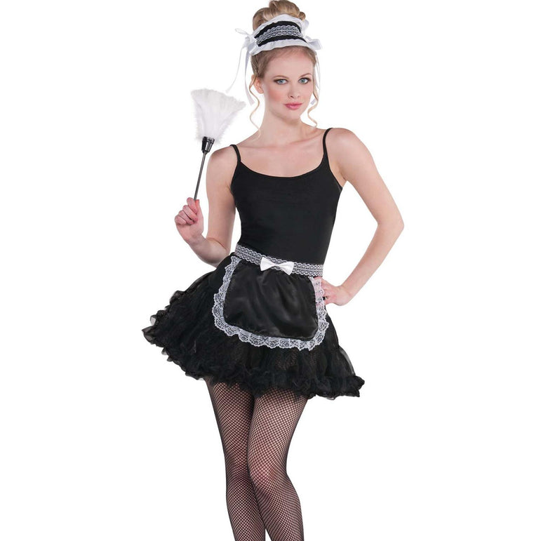 Adult French Maid Accessory Kit Costumes & Apparel - Party Centre