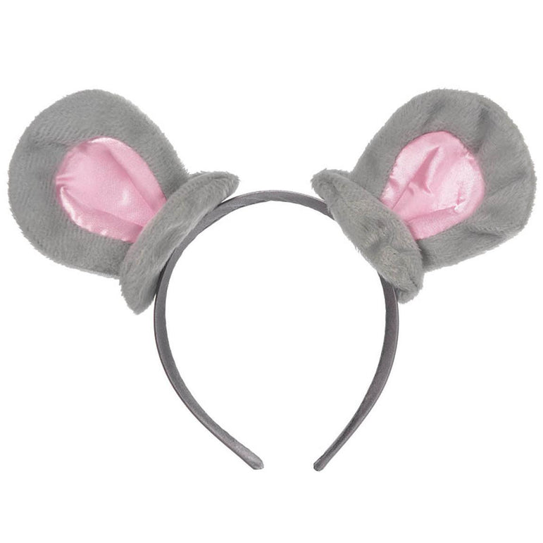 Grey Mouse Ears Costumes & Apparel - Party Centre