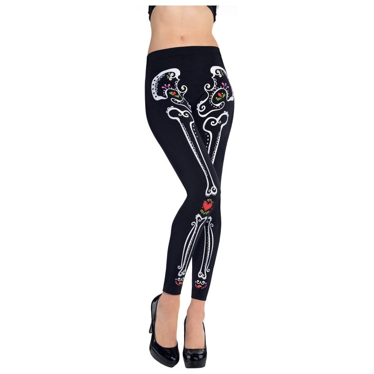 Day Of The Dead Leggings Costumes & Apparel - Party Centre - Party Centre