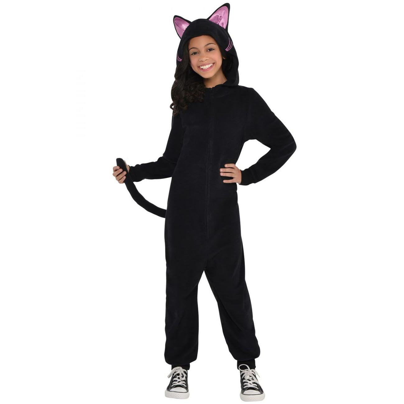 Child Black Cat Zipster Costume Costumes & Apparel - Party Centre - Party Centre