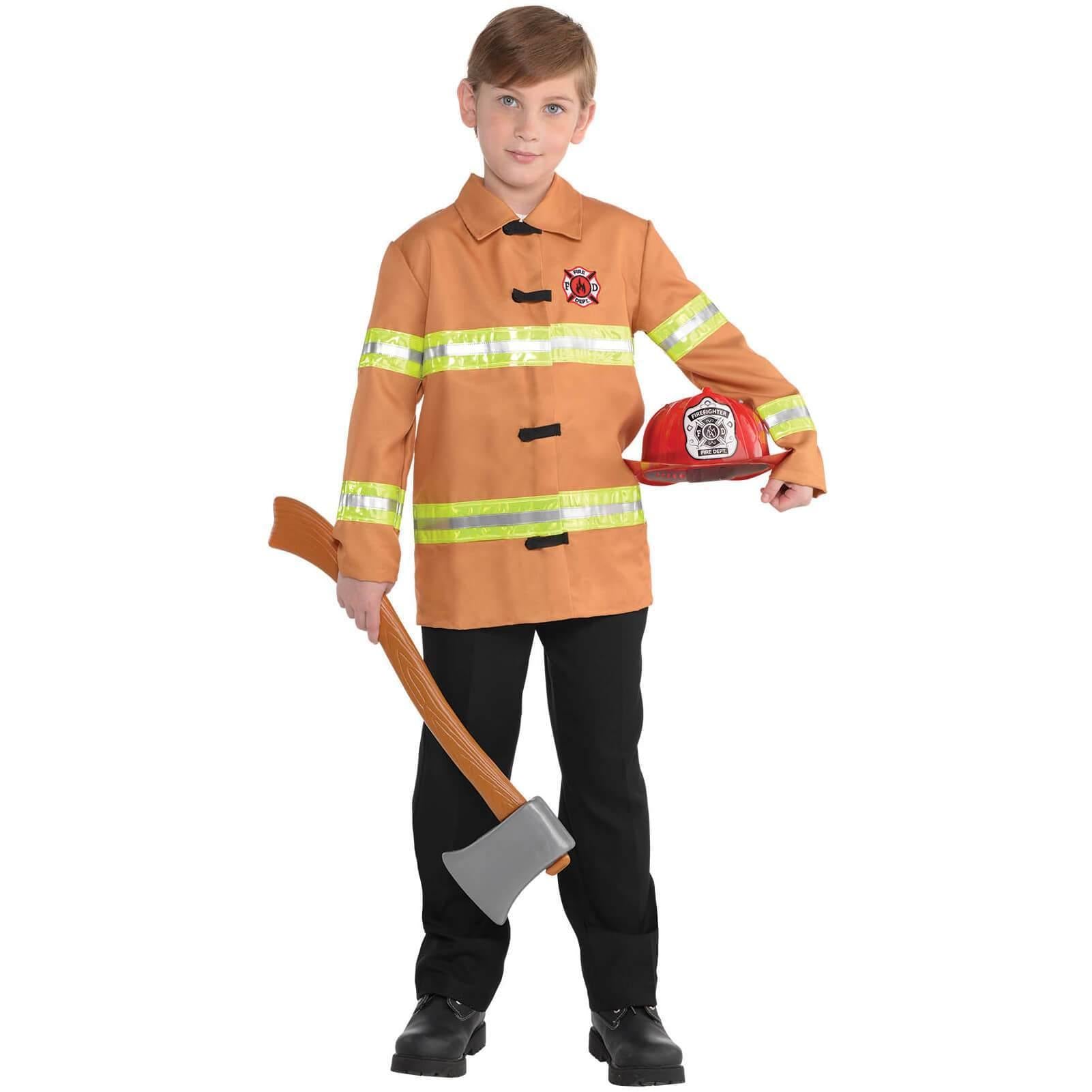 Child Standard Firefighter Career Jacket Costumes & Apparel - Party Centre - Party Centre