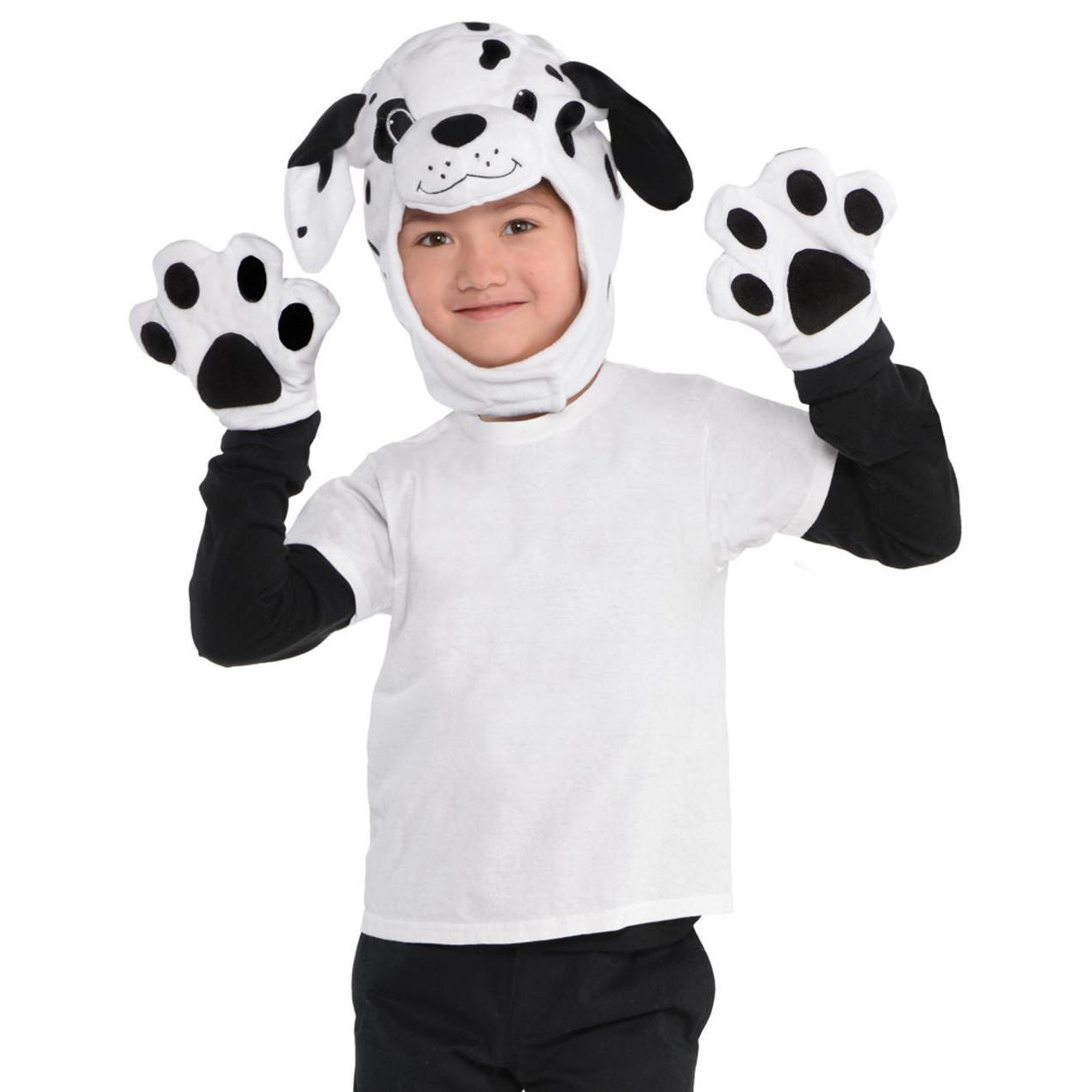 Child Dalmation Kit Hood And Gloves Costumes & Apparel - Party Centre - Party Centre