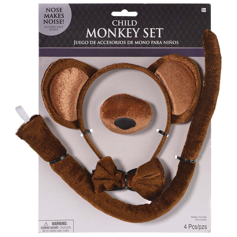 Child Monkey Accessory Kit With Sound Costumes & Apparel - Party Centre