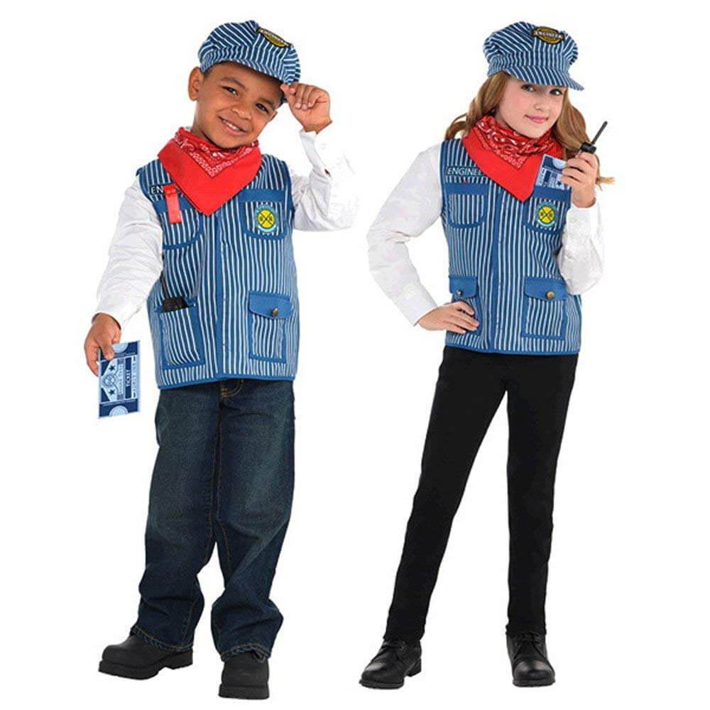 Child Train Engineer Career Costume Kit Costumes & Apparel - Party Centre - Party Centre