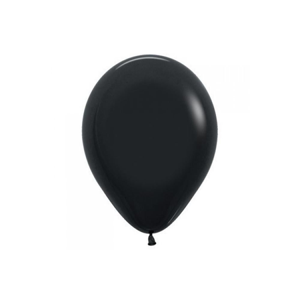Standard Black Balloons 12in, 100pcs Balloons & Streamers - Party Centre - Party Centre