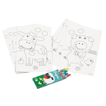 Farm Fun Coloring Set 20pcs Party Favors - Party Centre - Party Centre