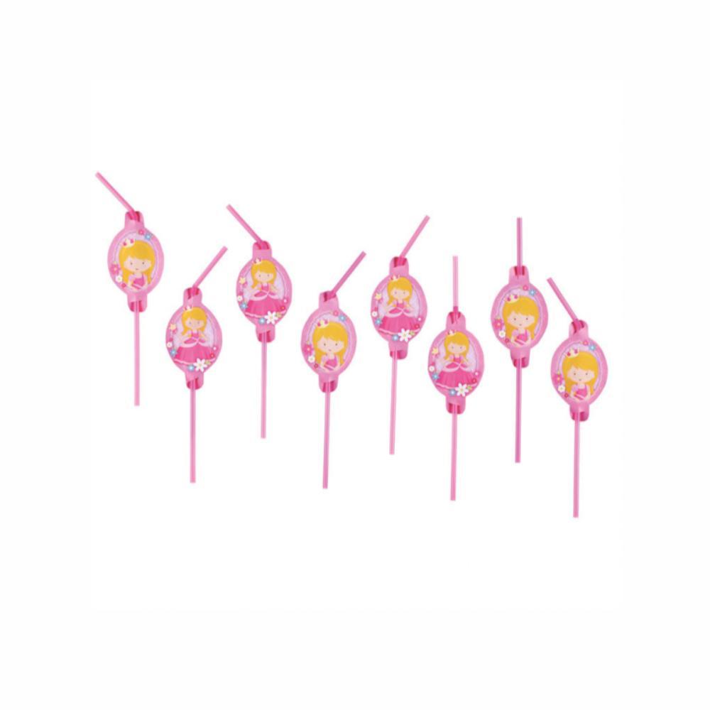 My Princess Drinking Straws 8pcs Candy Buffet - Party Centre - Party Centre