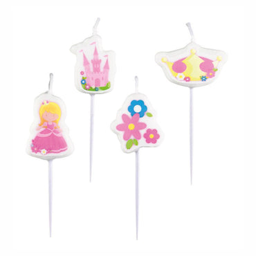 My Princess Mini Figurine Candles 4pcs Party Accessories - Party Centre - Party Centre