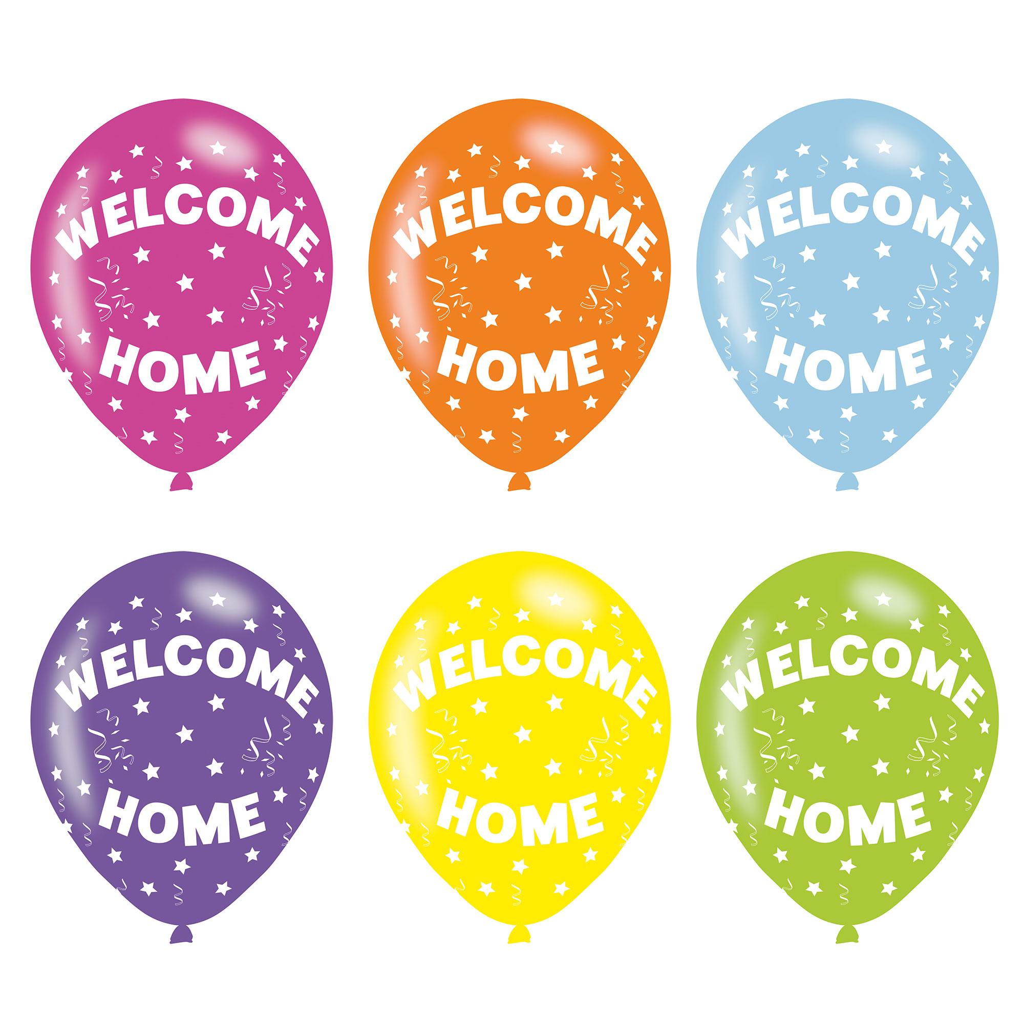 Welcome Home Latex Balloons 6pcs Balloons & Streamers - Party Centre - Party Centre