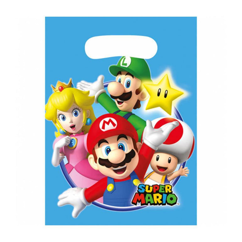 Super Mario Loot Bags 8pcs Favours - Party Centre