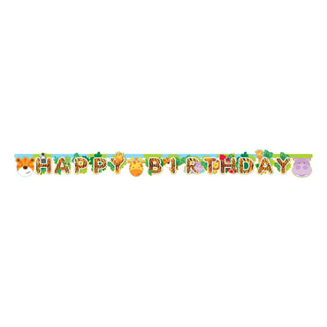 Jungle Animals Letter Banner 170 x 15cm Decorations - Party Centre - Party Centre