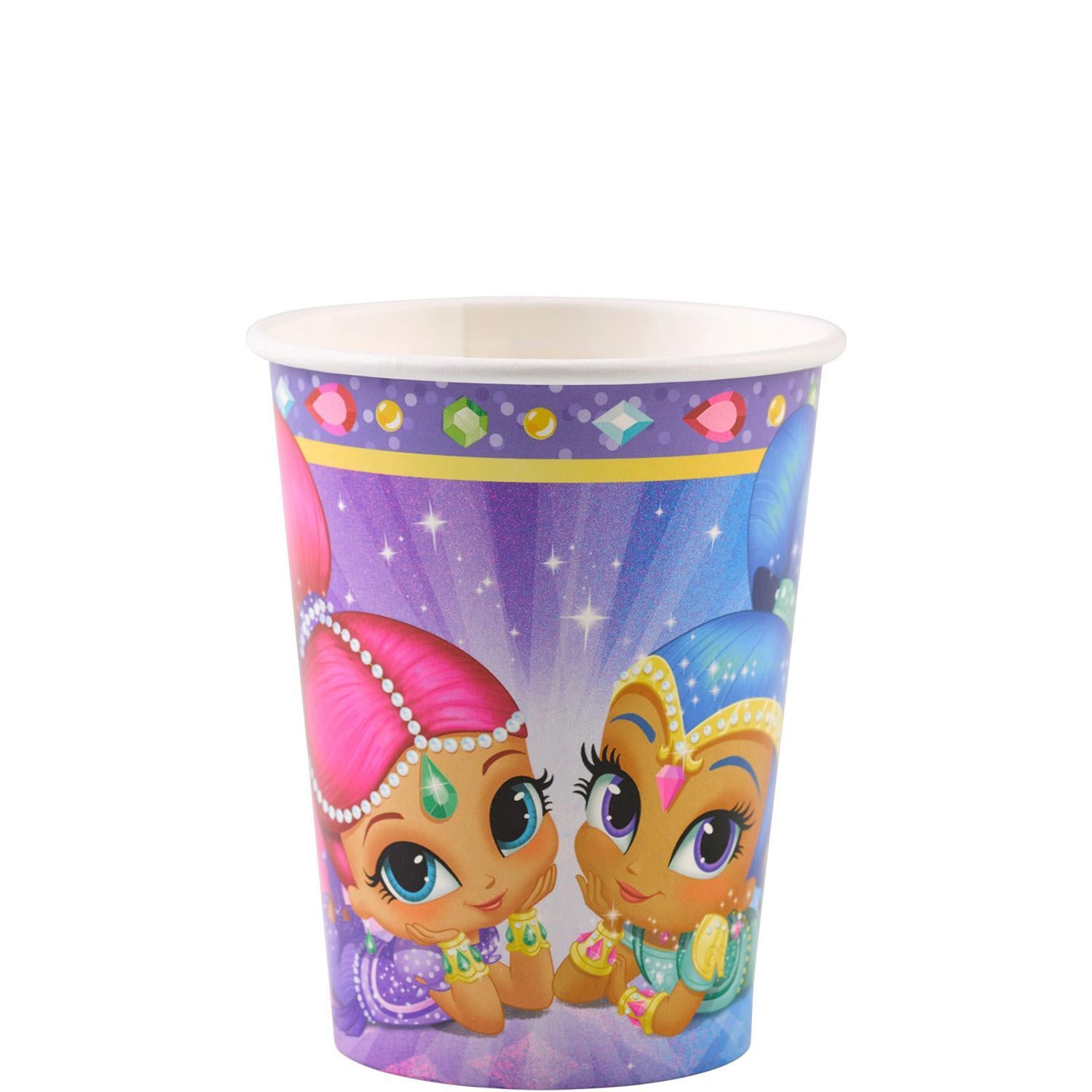 Shimmer and Shine  Paper Cups 8oz, 8pcs Printed Tableware - Party Centre - Party Centre