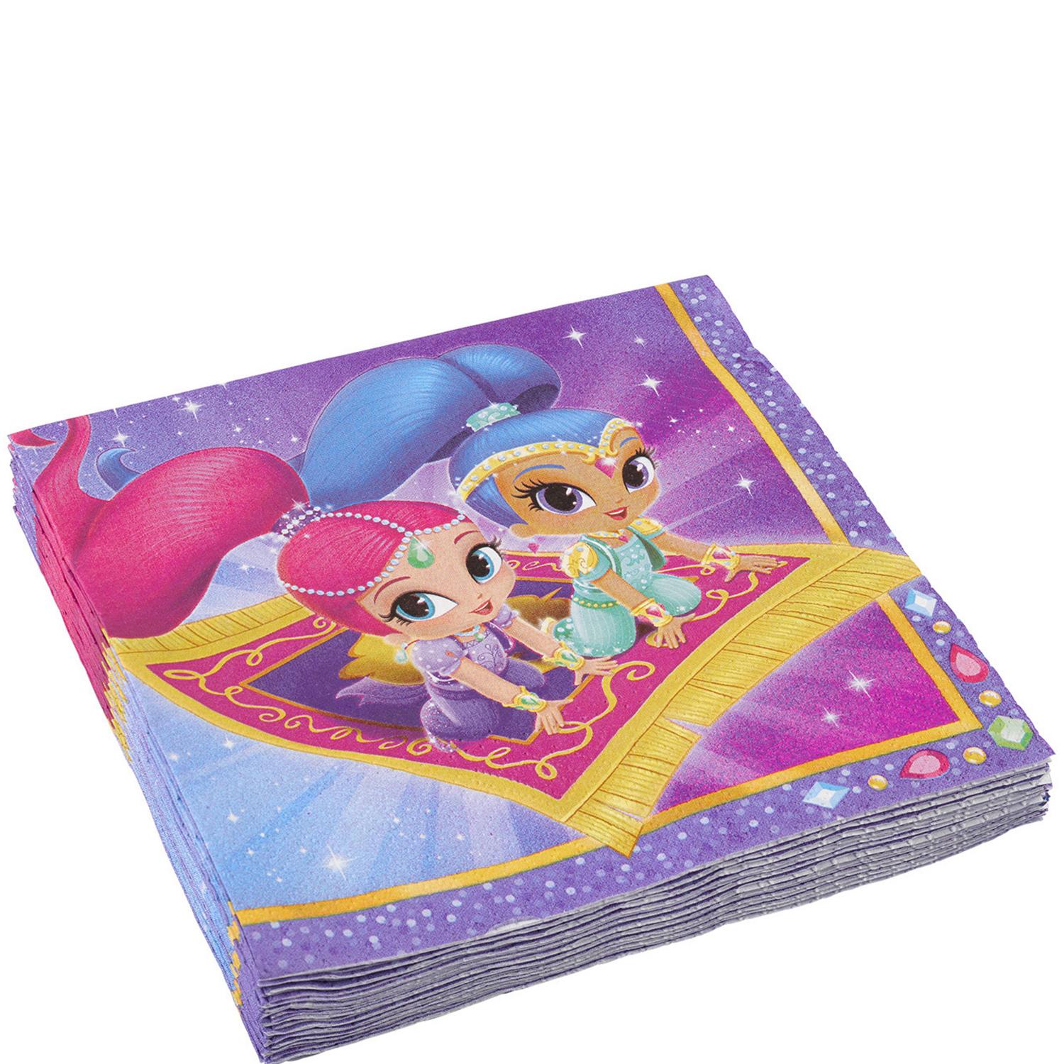 Shimmer and Shine Lunch Tissues 20pcs Printed Tableware - Party Centre - Party Centre