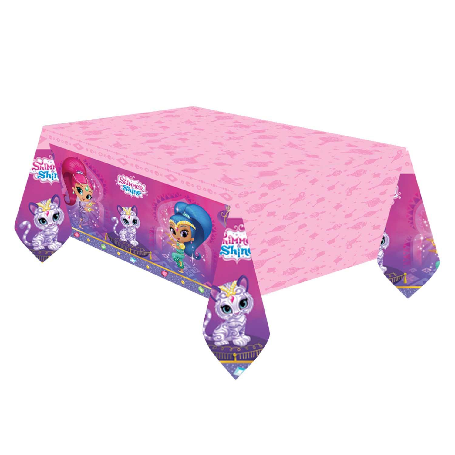 Shimmer & Shine Plastic Tablecover Printed Tableware - Party Centre - Party Centre