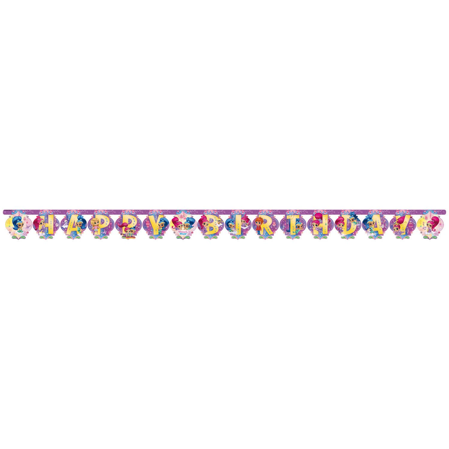 Shimmer & Shine Letter Banner Decorations - Party Centre - Party Centre