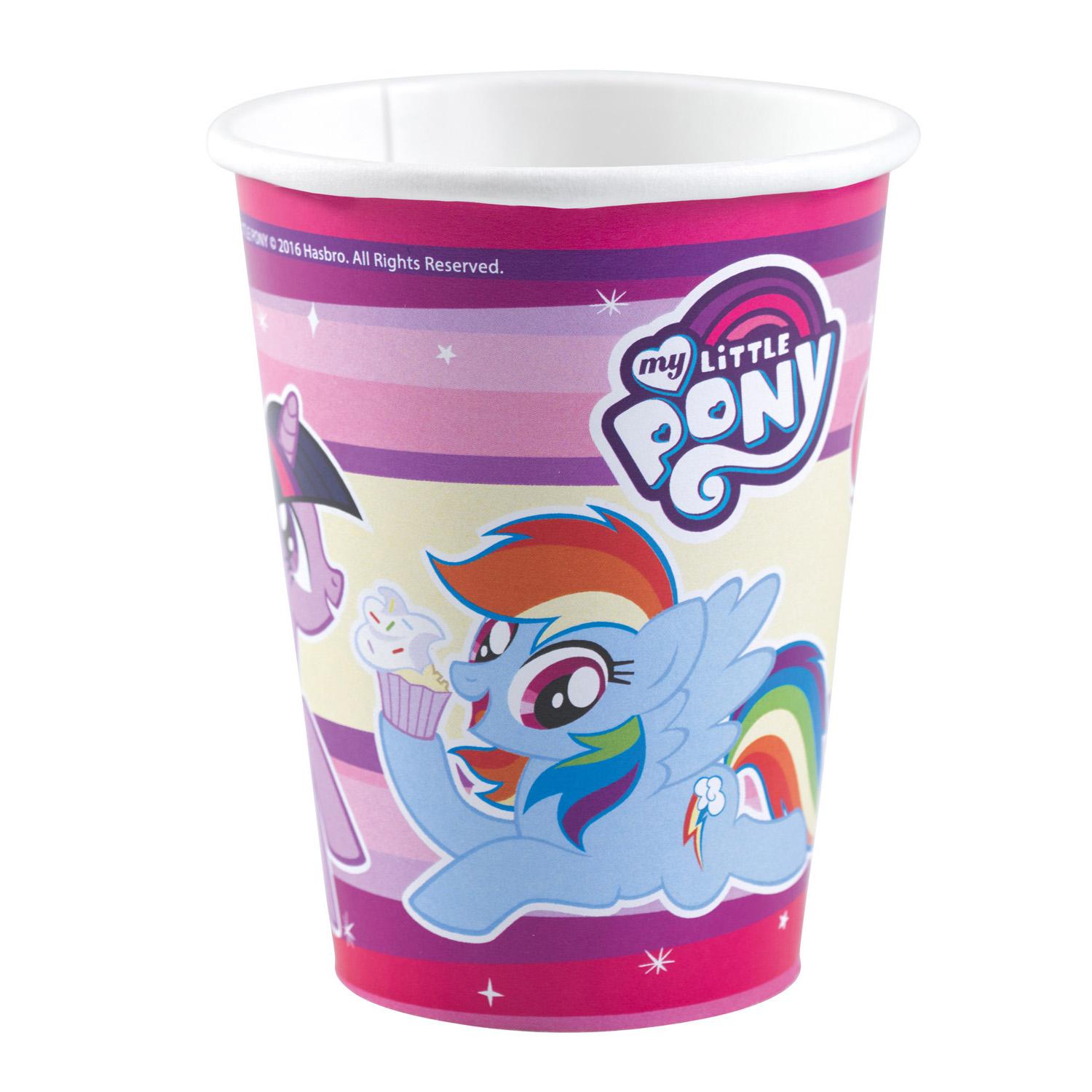 My Little Pony 2017 Paper Cups 9oz, 8pcs Printed Tableware - Party Centre - Party Centre