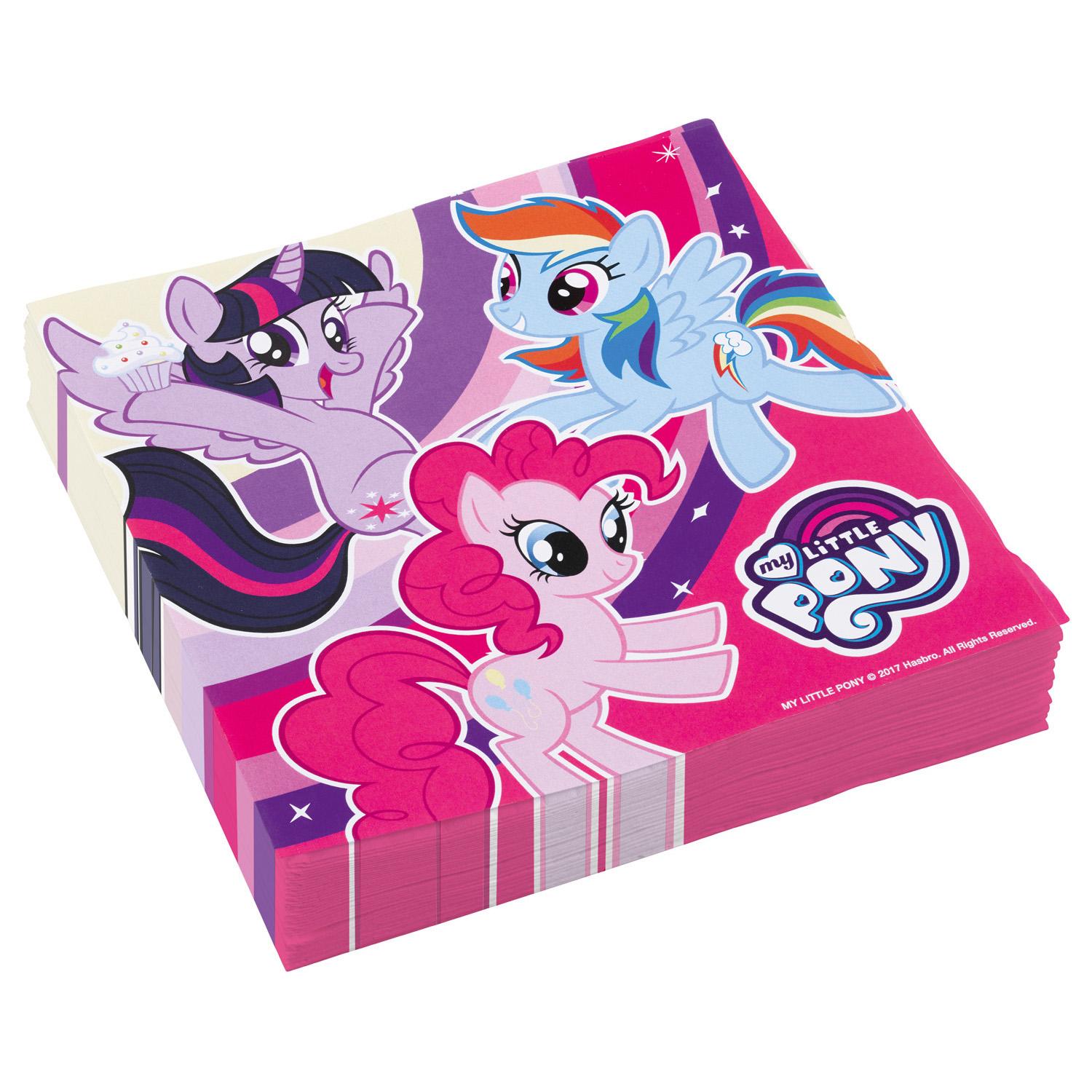 My Little Pony 2017 Lunch Tissues 20pcs Printed Tableware - Party Centre - Party Centre