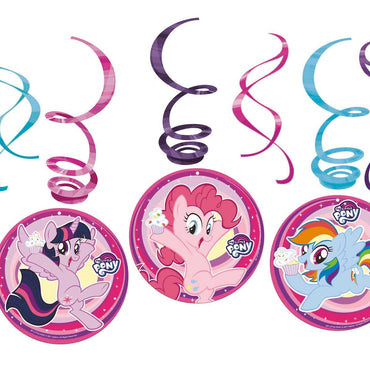 My Little Pony 2017 Swirl Decoration 6pcs Decorations - Party Centre - Party Centre